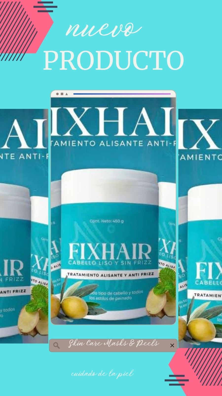 FIXHAIR: crema alisante y anti frizz